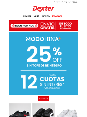 Dexter (Argentina) - Viernes de BNA ✨ 25% OFF y hasta 12 cuotas SIN interés