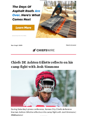 Kansas City Chiefs - Today's top Chiefs stories