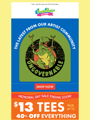Threadless - Hasta la vista, $13 Tees. 😎
