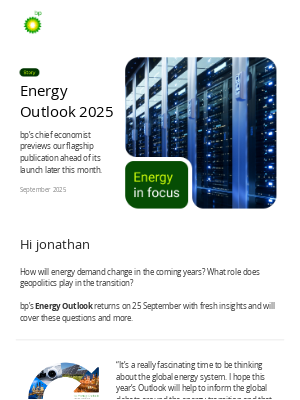 BP - What to expect from this year’s Energy Outlook report