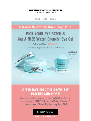 Peter Thomas Roth - HURRY! This Water Drench® Gift Won’t Last