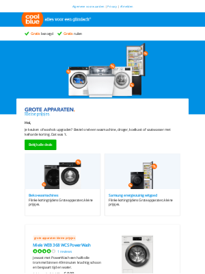 Coolblue (Netherlands) - Bestel nu grote apparaten voor kleine prijsjes