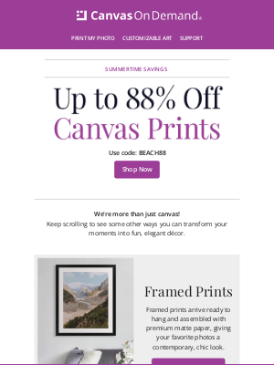 Canvas On Demand - Looking for Variety?