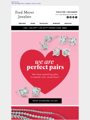 Fred Meyer Jewelers - Studs for love