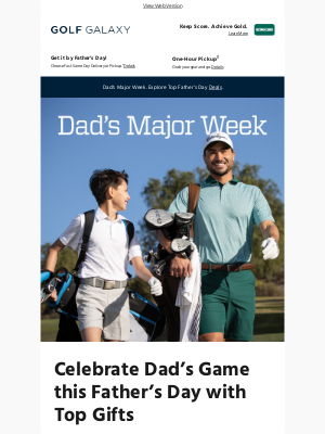 Golf Galaxy - Clock's ticking to get Dad's gift! ⏰