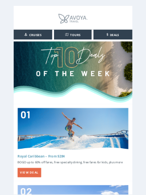 Windstar Cruises - Our Top 10 Vacation Deals of the Week