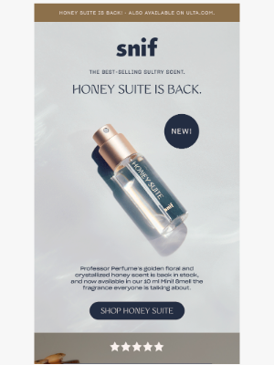 Snif - The Honey Suite Mini is HERE!