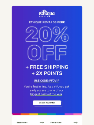 Ethique - Early Access: 20% OFF sitewide 🚨