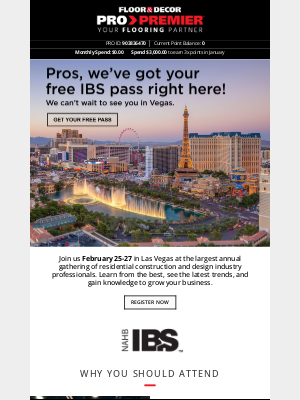 Floor and Decor Pro - Come see us at IBS for FREE!