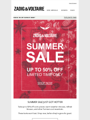 Summer Sale Just Got Hotter