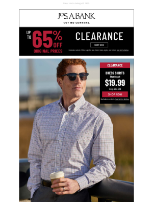 Jos. A. Bank Clothiers - Don't miss these Clearance items.