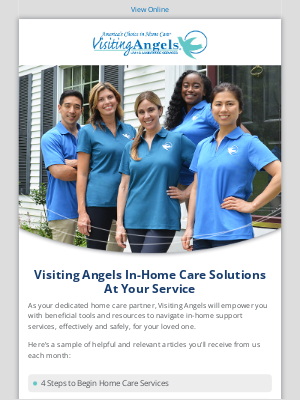 Visiting Angels - Helping You Navigate the World of In-Home Care.