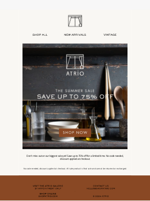 Atrio - Reminder - Save Up to 75% Off