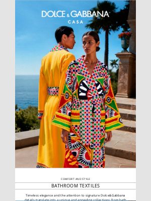 Dolce & Gabbana - Dolce&Gabbana Casa bathroom textiles: a comforting embrace