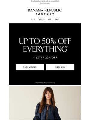 Banana Republic Factory - You *need* these pants at up to 50% off