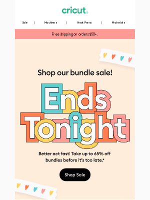 Cricut - Our Bundle Sale Ends TONIGHT 💔