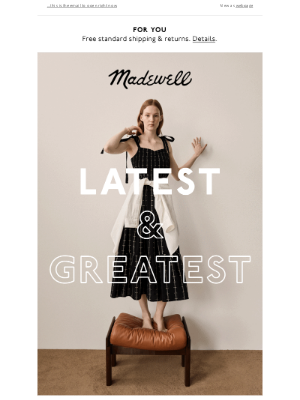 Madewell - If you've been looking for something new...