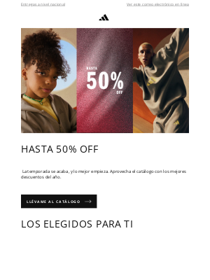 Adidas (Colombia) - [[ Echa un vistazo ]] Este email te trae hasta 50% OFF... adidas te manda un recordatorio