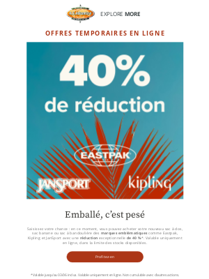 A.S. Adventure (France) - Vente flash : -40 % sur ces marques !