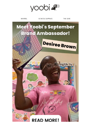 Yoobi - Meet Yoobi's September Brand Ambassador! 🏫
