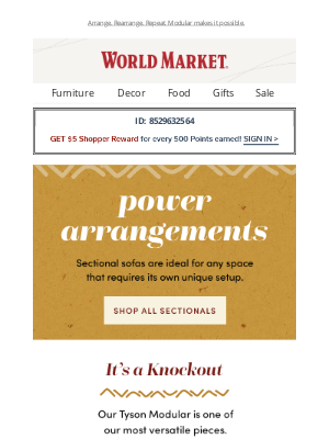 World Market - There’s still time! Save 15% when you Buy Online, Pick Up In Store.