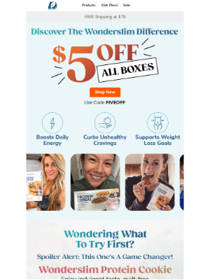 Diet Direct - $5 OFF Wonderslim Boxes — Find Your New Favorites! 🔥