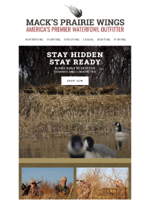 Mack's Prairie Wings - Up Your Concealment Game Before The Ducks Arrive