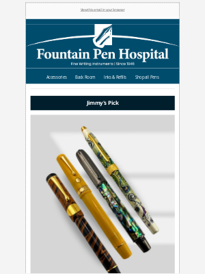 FountainPenHospital - Discover Jimmy’s Pick: Your Weekly Fountain Pen Surprise 🎉