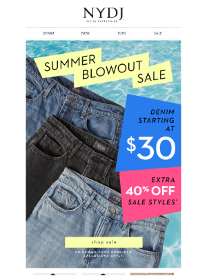 NYDJ - Summer Blowout! Denim Styles Under $75