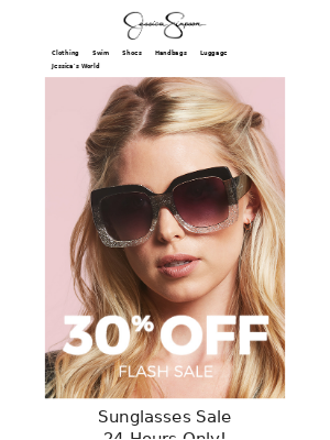 Discount email example from Jessica Simpson Sunglasses