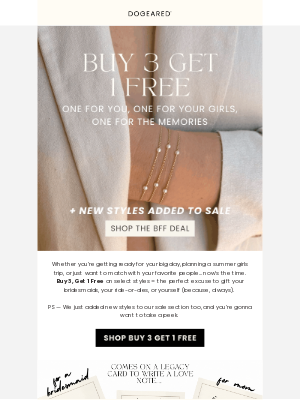 Dogeared Wholesale - BFFs, Bridesmaids, Girls Trip Vibes