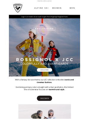 Group Rossignol - Rossignol x JCC : Celebrate pop culture and femininity