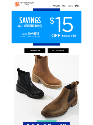 Rack Room Shoes - $15 OFF winter boots for the whole family