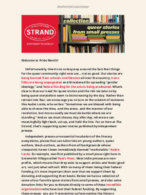 strandbookstore - Celebrate Pride Month With The Strand! 🏳️‍🌈