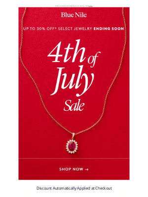 Blue Nile - Don’t Miss Our 4th of July Sale