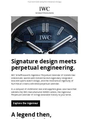 IWC Schaffhausen - Perpetual engineering, timeless design.