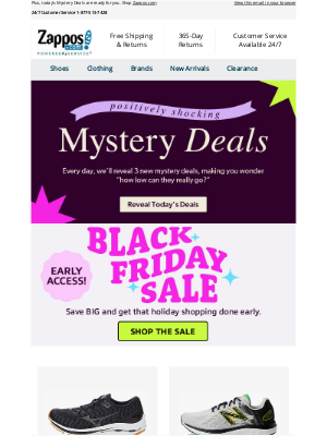 Zappos - Early Access: Black Friday Sale Continued!