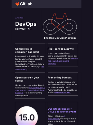 GitLab - DevOps Download: CI complexity, Red Team ops + GitLab 15