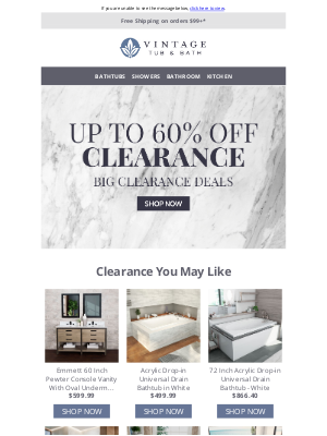 Vintage Tub - Sizzling Summer Clearance