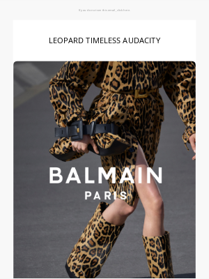 Balmain Paris - LEOPARD TIMELESS AUDACITY