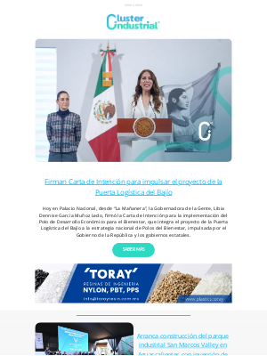 Cluster Industrial (Mexico) - 👉 💡 Firman Carta de Intención para impulsar el proyecto de la Puerta Logística del Bajío