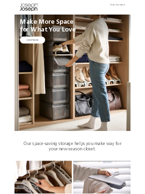 Joseph Joseph - Low on closet space?