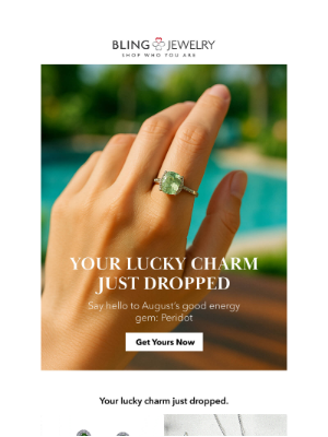 Bling Jewelry - August Birthstone Drop: Good Luck Looks Good