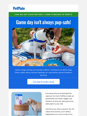 PetPlate - Game Day Foods Your Pup Should Skip 🏈