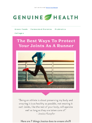 Genuine Health - A Joint Care Guide For Runners! 🏃‍♀️