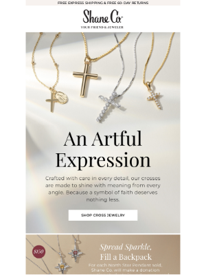 Shane Co. - Now trending: inspired cross jewelry