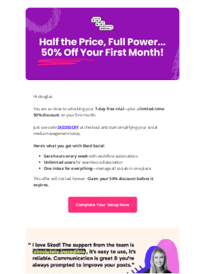 Sked Link (Australia) - Unlock Sked Social benefits with a special offer inside...