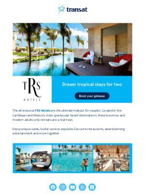 Transat (Canada) - Romantic escapes by the sea