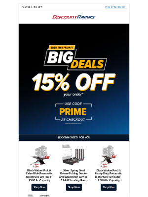 Discount Ramps - 🕒 Just 2 Days to Save 15% – Don’t Miss Out!