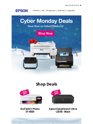 Epson - Cyber Monday! Save now on select products